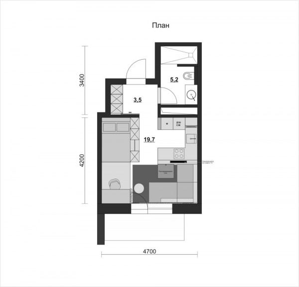 Căn hộ 28m2 đáng mơ ước của một phụ nữ độc thân