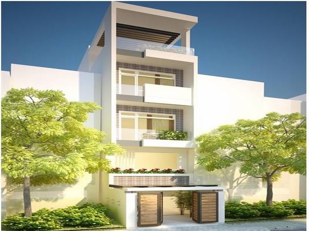 Tư vấn thiết kế nhà ống 5 tầng có sân chơi cho trẻ nhỏ