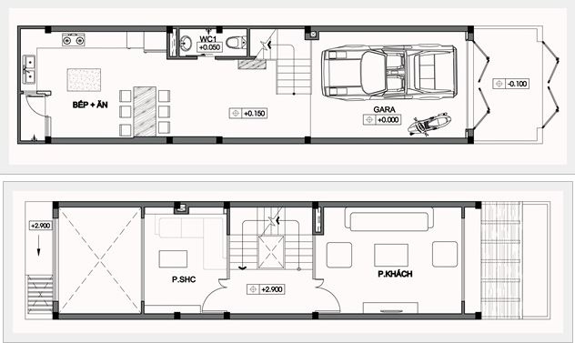 Nhà ống 5 tầng có sân chơi