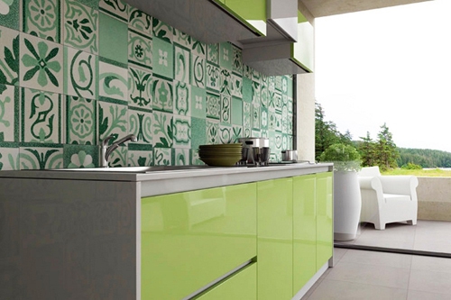 trang trí nhà, trang trí bếp, mẫu căn bếp đẹp, gạch bông Ma-rốc