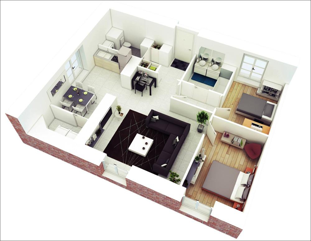thiết kế nhà 60m2